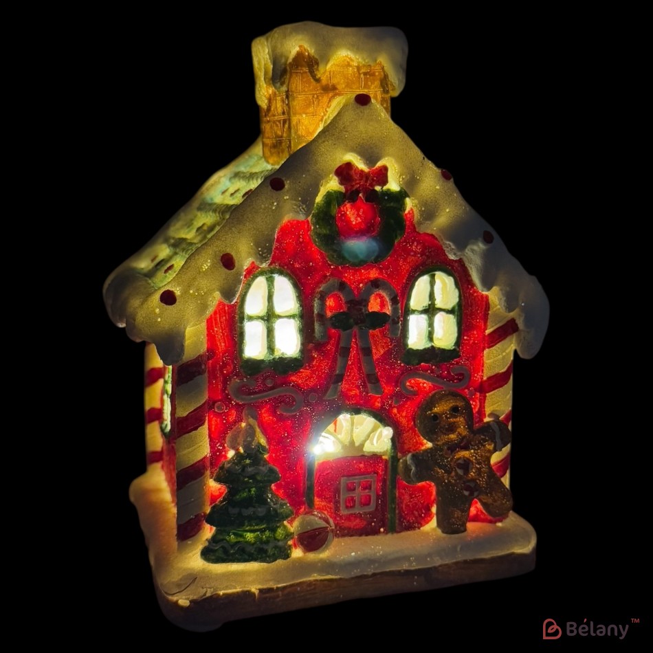 Decorative house figurine "Feelings #1"Music, light, USB, 3 pcs AAA batteries | 5