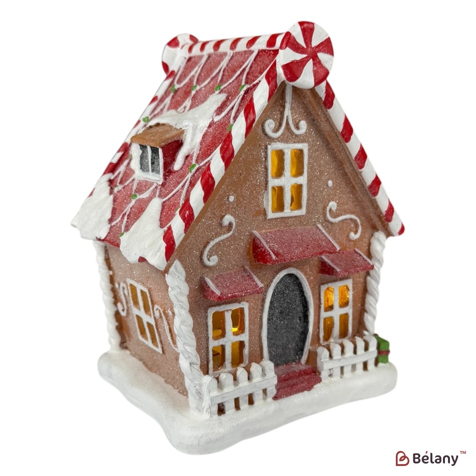 Decorative house figurine "Feelings #1"Music, light, 3 pcs AAA batteries | 2