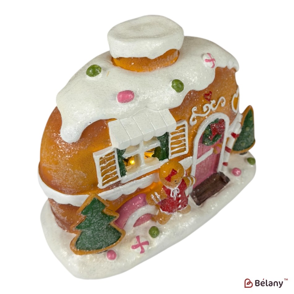 House-shaped figurine "Feelings #3"Music, light, USB, 3 pcs AAA batteries | 3