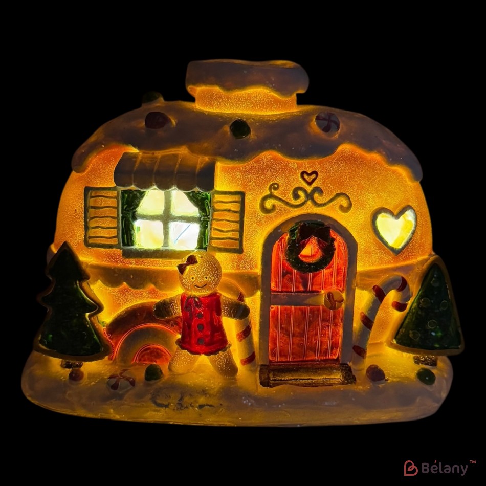 House-shaped figurine "Feelings #3"Music, light, USB, 3 pcs AAA batteries | 4