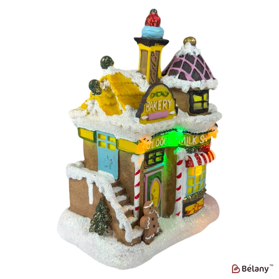 House-shaped figurine "Feelings #5"light, 3 pcs AAA batteries | 2