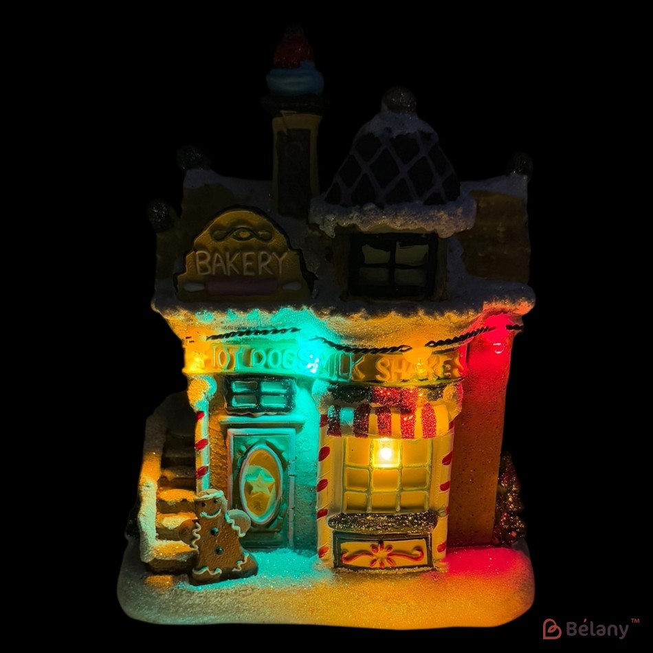 House-shaped figurine "Feelings #5"light, 3 pcs AAA batteries | 4