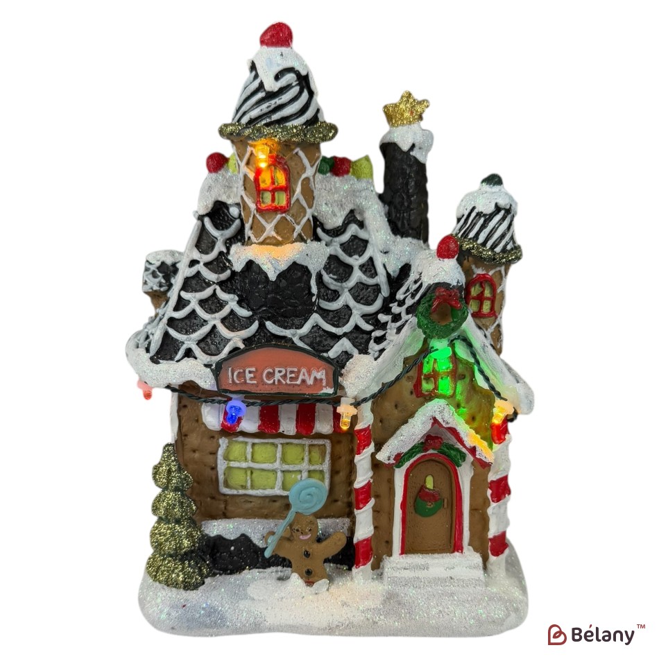 House-shaped figurine "Feelings #6"”,light, 3 pcs AAA batteries