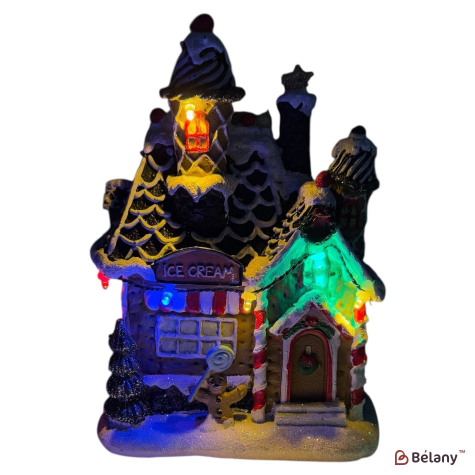 House-shaped figurine "Feelings #6"”,light, 3 pcs AAA batteries | 4