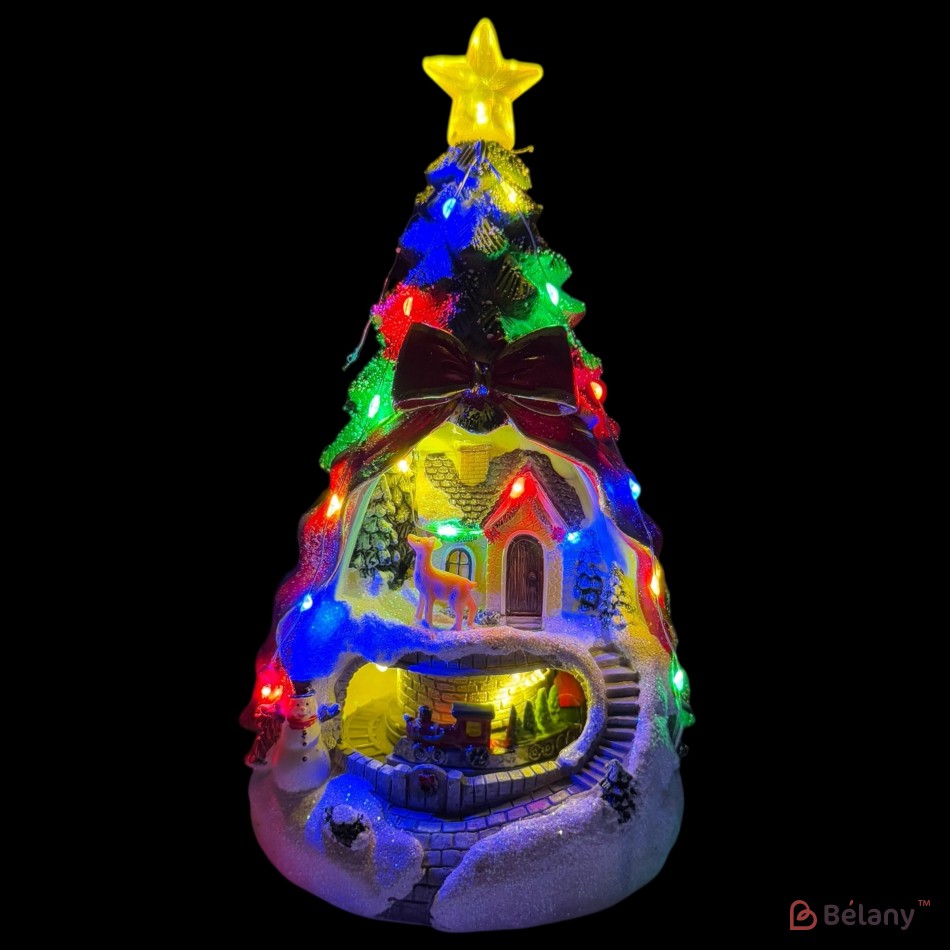 Christmas figurine in the shape of a tree #1 Music, light, USB, 3 pcs AAA batteries | 4