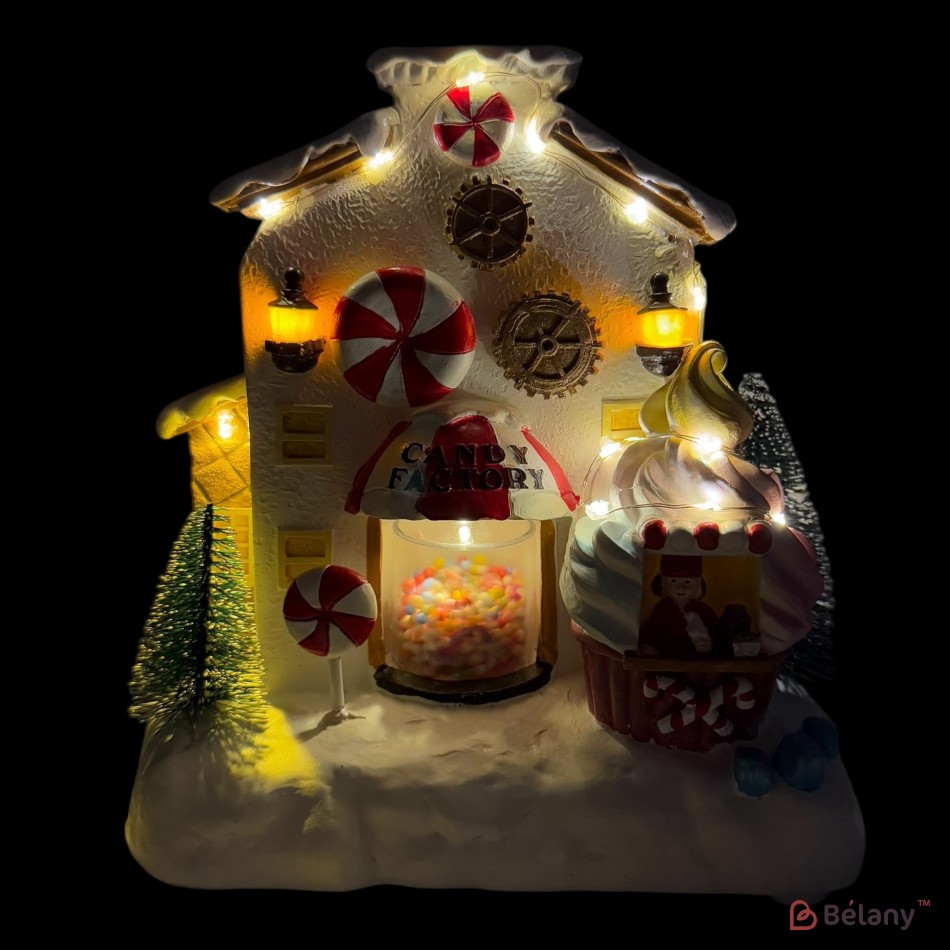 Figurina de Craciun "Compoziţie #1",muzică, lumină, USB, 3 buc. baterii AA | 3