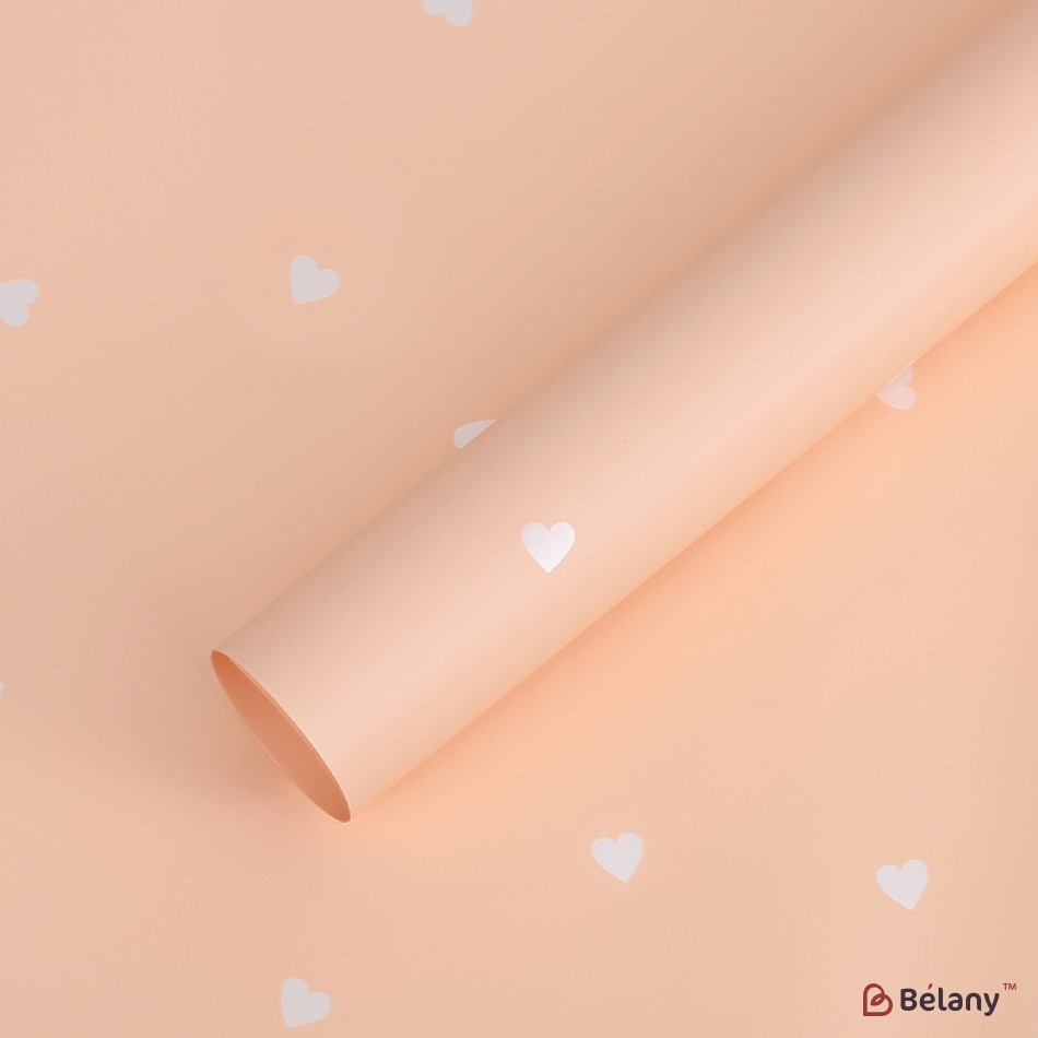 Celofan „Hearts” bej #053