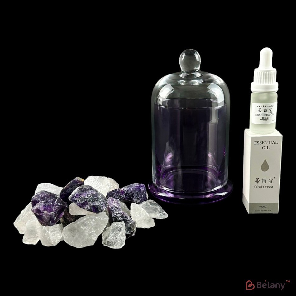 Diffuser with amethyst crystals and lavender essential oil "Light" | 2