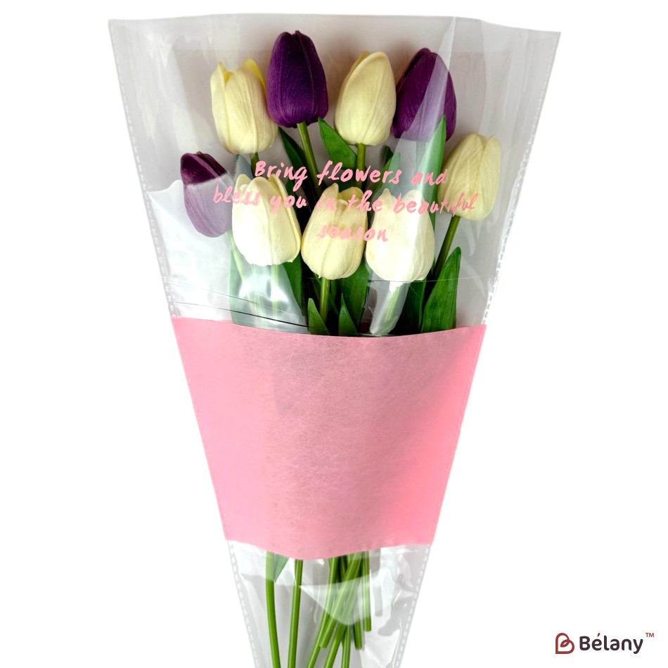 Geanta de celofan pentru flori "Line" #161