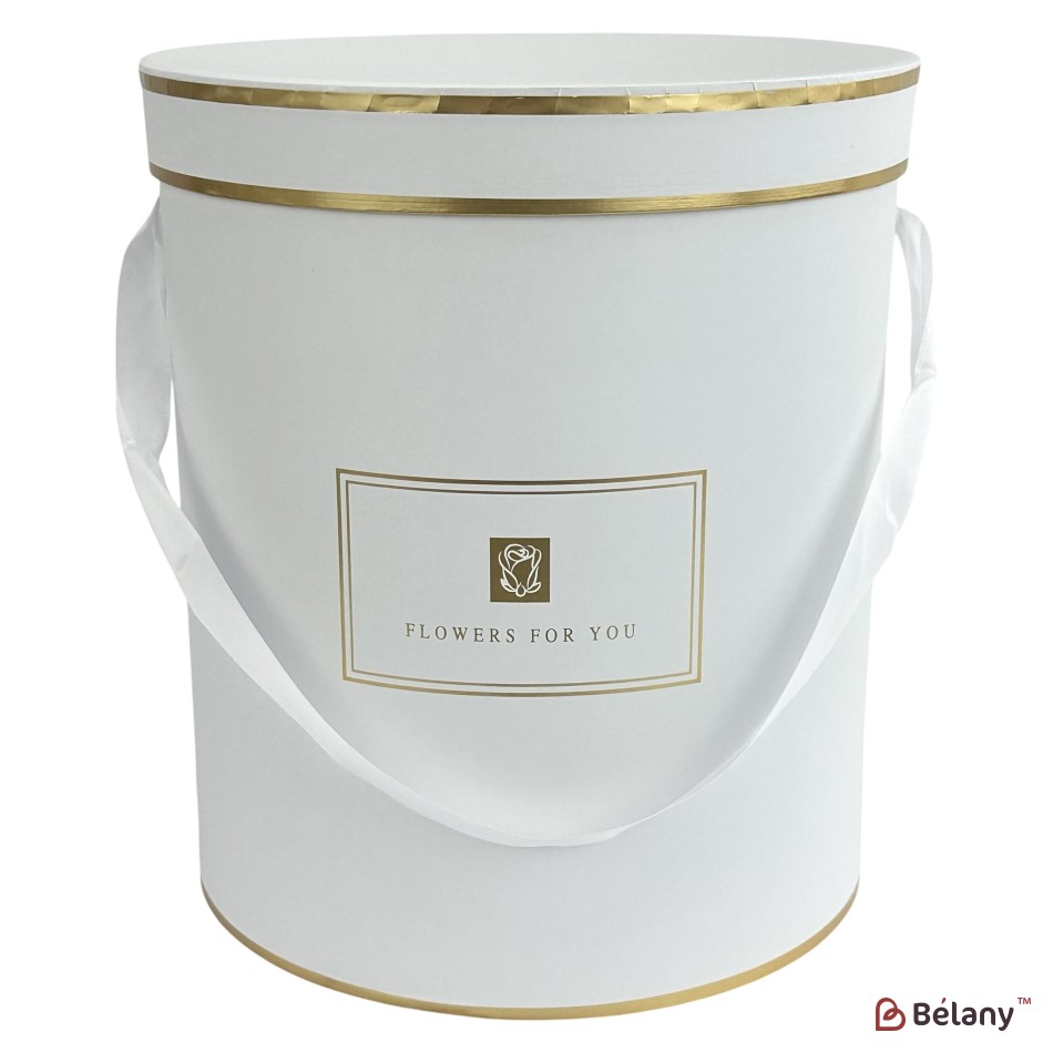 Set 3 cutii albe rotunde "Chic" | 3