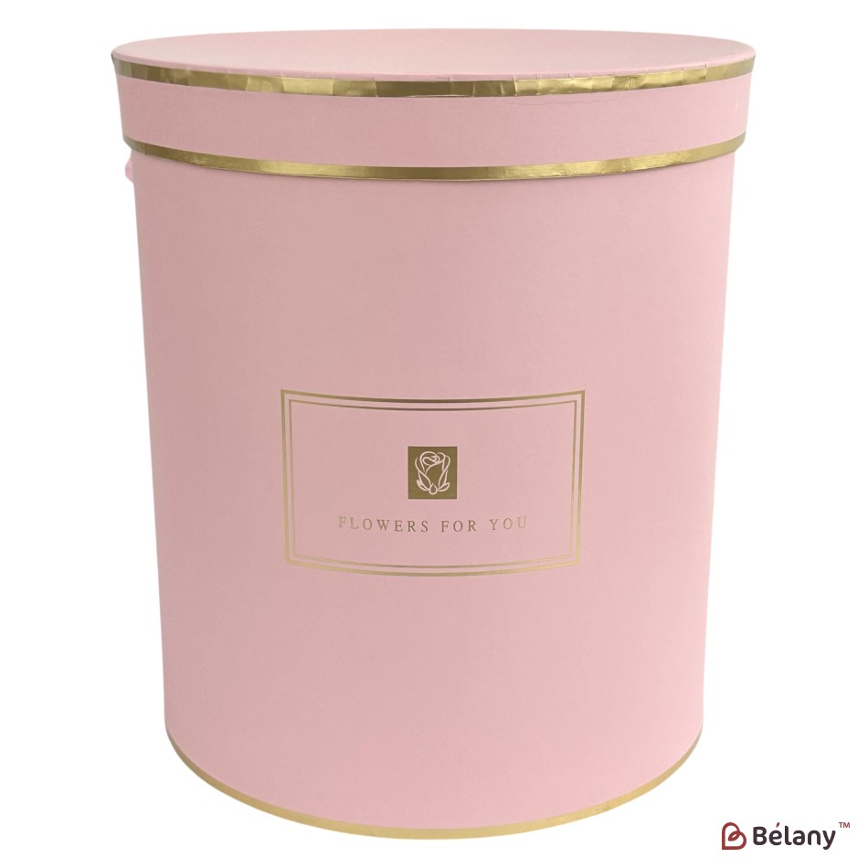 Set 3 cutii roz rotunde "Chic"