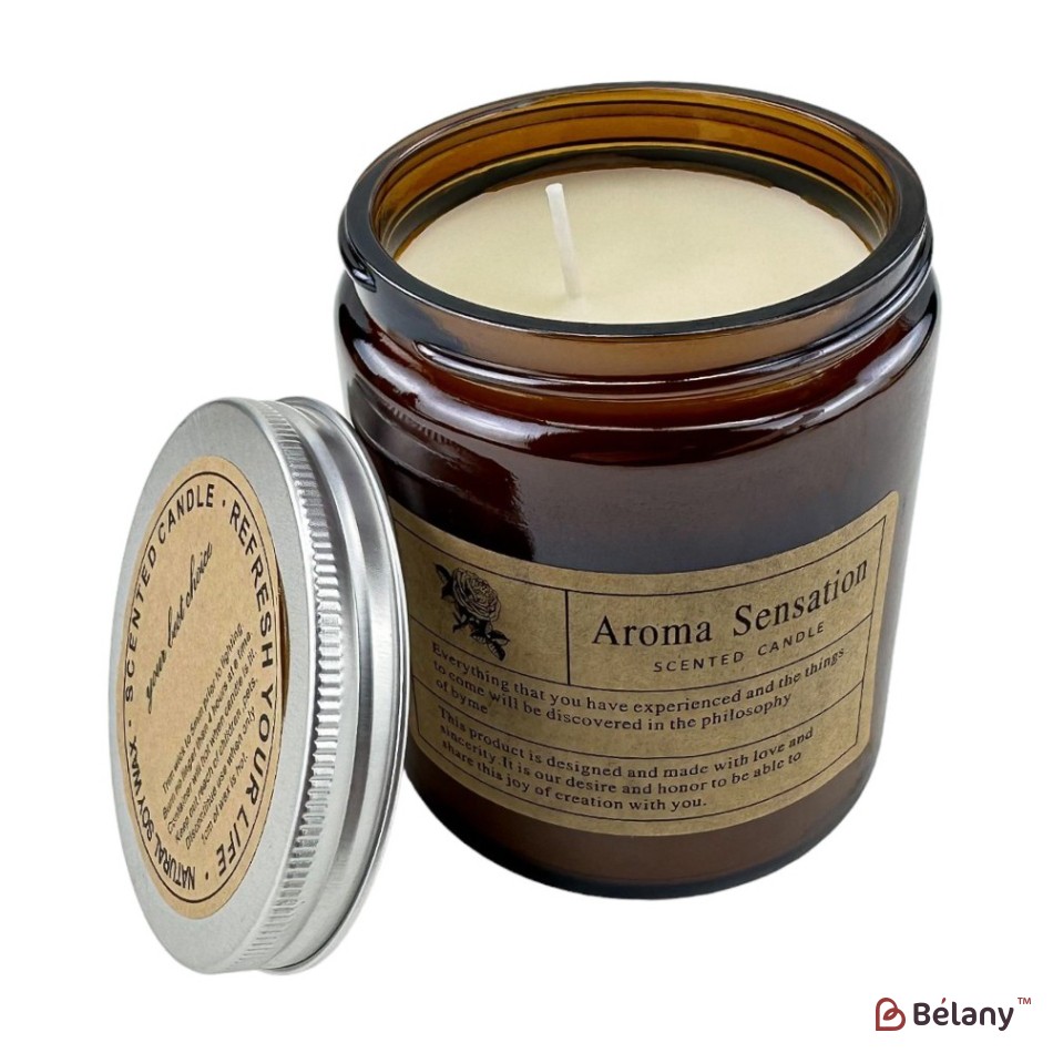 Lumanare aromatica "Amaze" clopotel de vant albastru