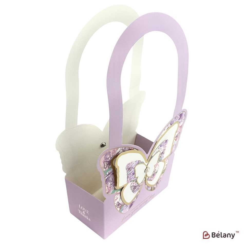 Set 10 pachete pentru flori violet "Butterfly" 18x9x36.5 | 2