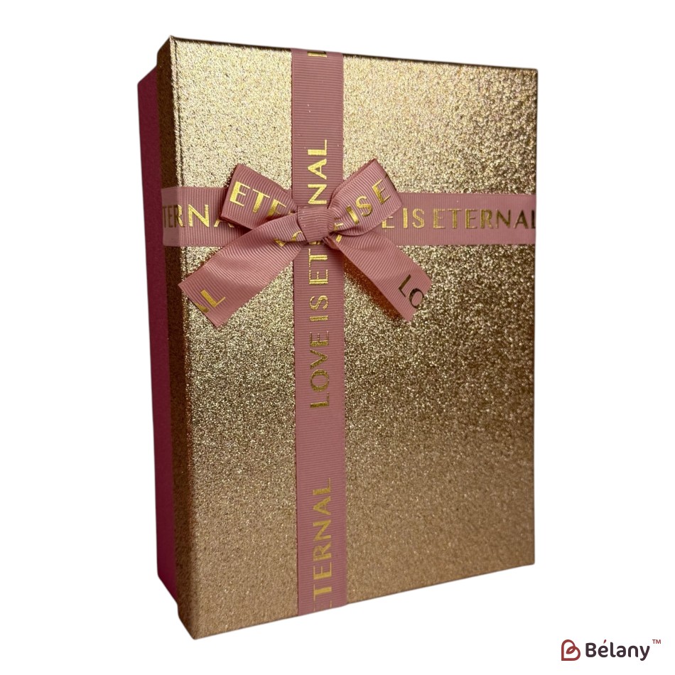 Set cutii dreptunghiulare 3 piese, aur roz "Cuty" | 4