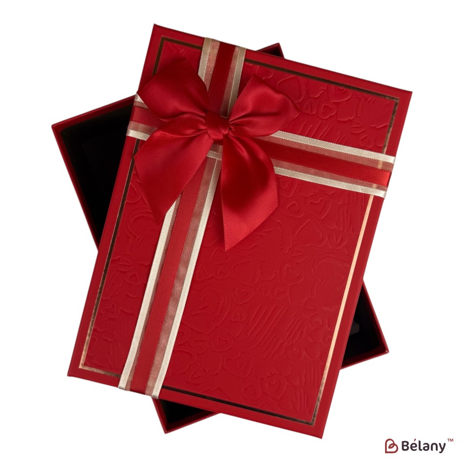 Set cutii dreptunghiulare 3 piese, rosu "Prestige" | 2