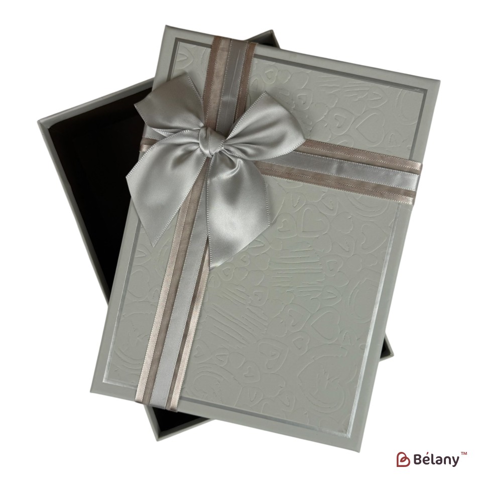 Set cutii dreptunghiulare 3 piese, gri "Prestige" | 3