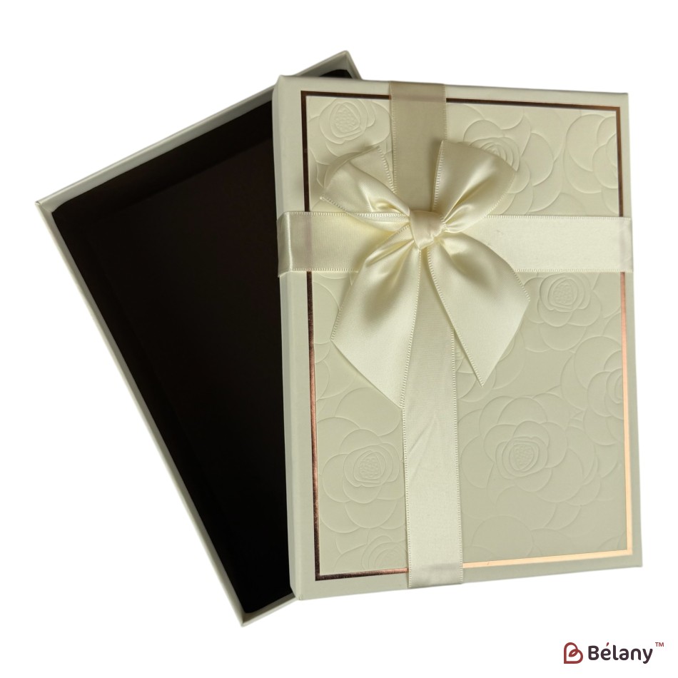 Set cutii dreptunghiulare 3 piese, alba "Gifty" | 2