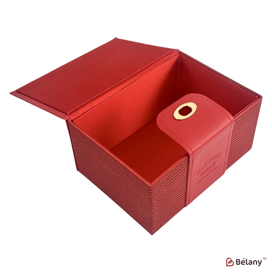 Cutie în formă de geantă, rosu "Luxury" | 3