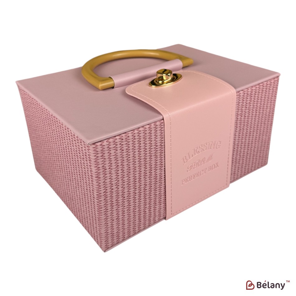 Cutie în formă de geantă, roz "Luxury" | 3