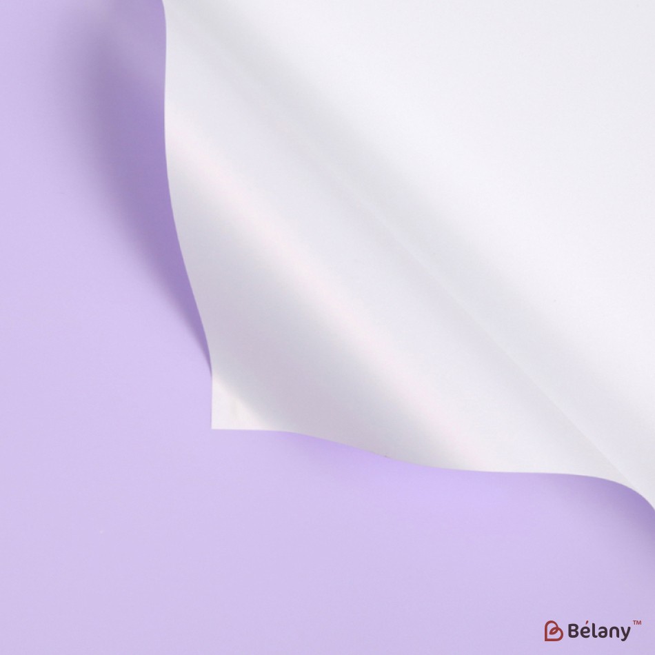 Celofan bicolor, alba+violet #033