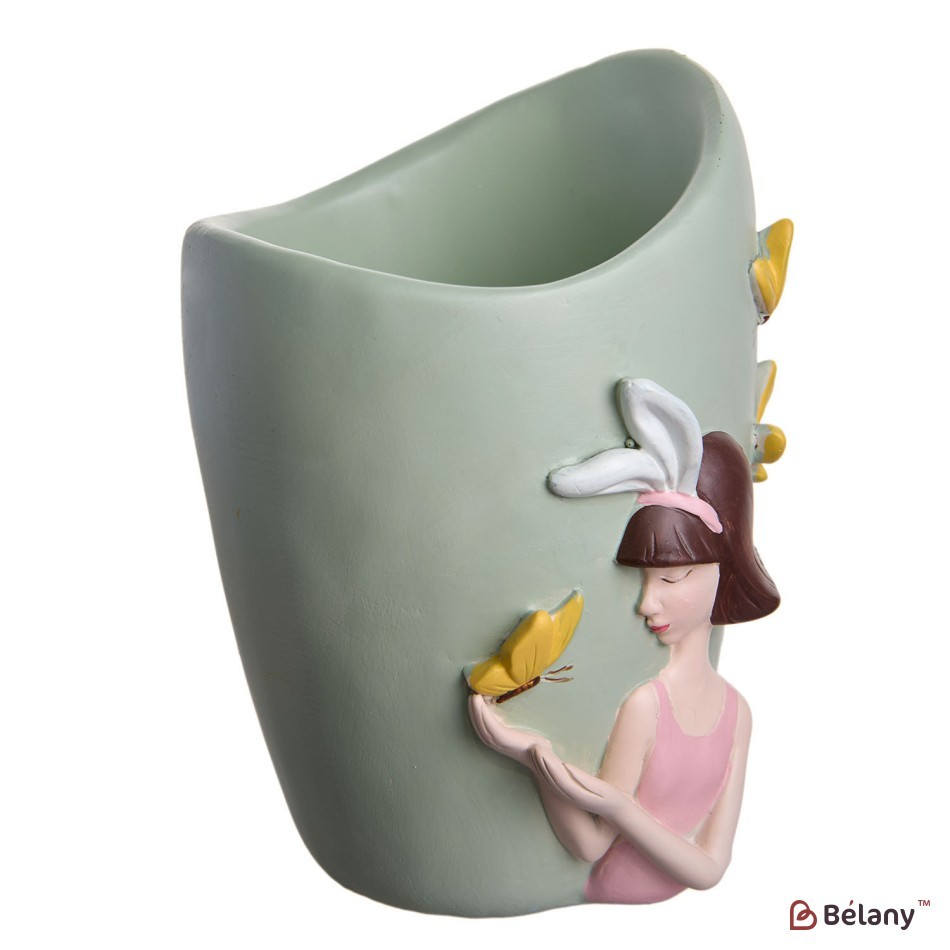 Vaza ceramica verde 12x6 | 3