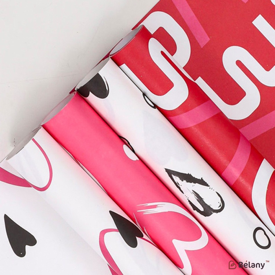 Celofan negru si alba "Love" #04 | 2