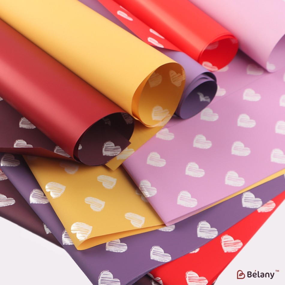 cellophane peach "Sharp heart" #02 | 2