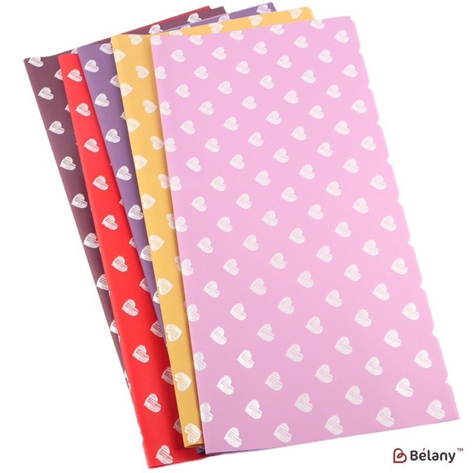burgundy cellophane "Sharp heart" #04 | 4