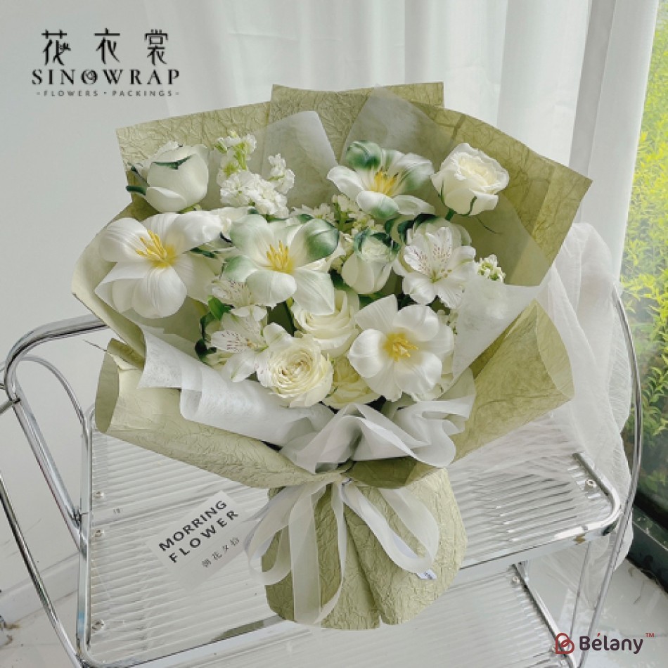 wrinkled paper for flowers#096 | 2