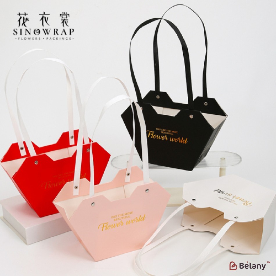 Set  10 bags for flowers, 23/15/9 red | 3