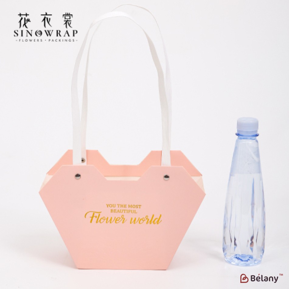 set 10 bags for flowers, 23/15/9, roz | 3