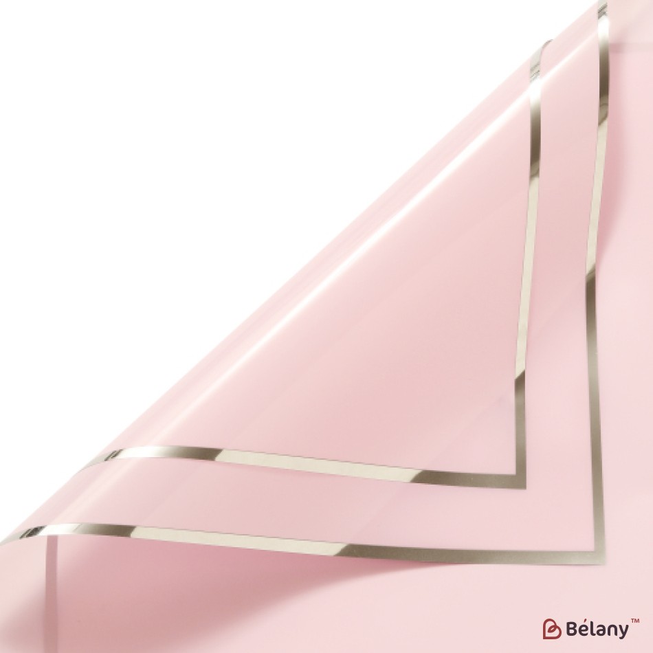 Celofan "Silver kant" #05 pink