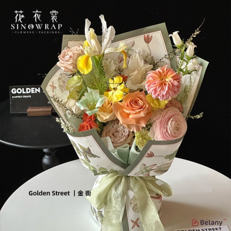 gift wrapping paper "bloomy", 85g, #01 | 6