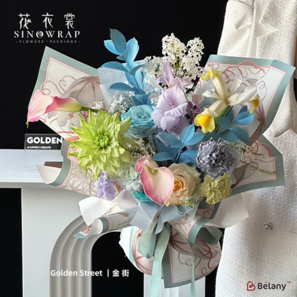 gift wrapping paper "bloomy", 85g, #01 | 7