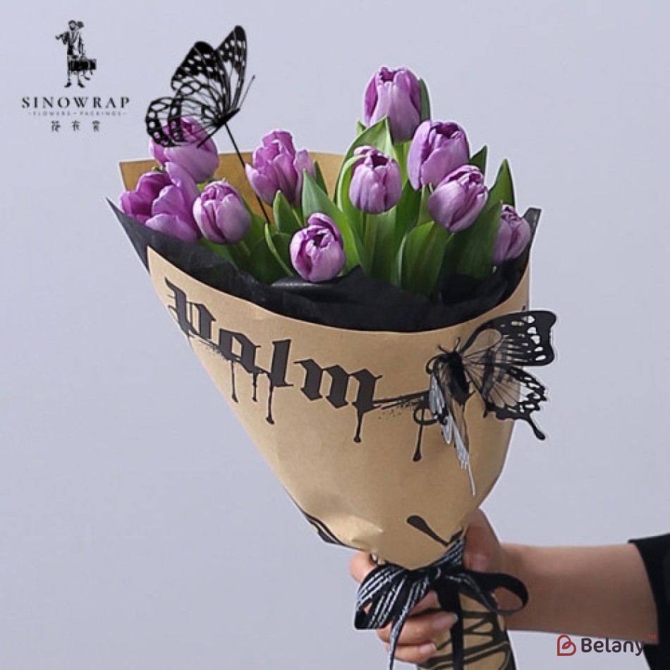 Cutie cu fluturi decorativi alb-negru | 3