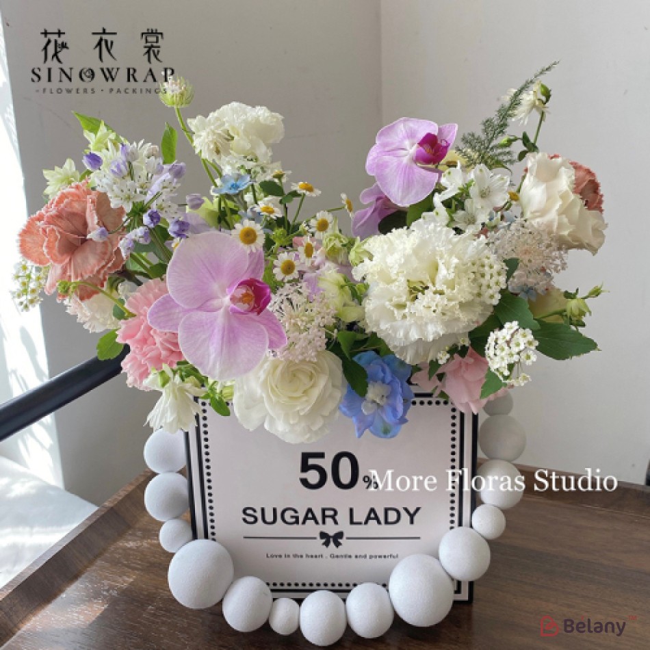 Pungi pentru flori "Sugar Lady" alba | 10