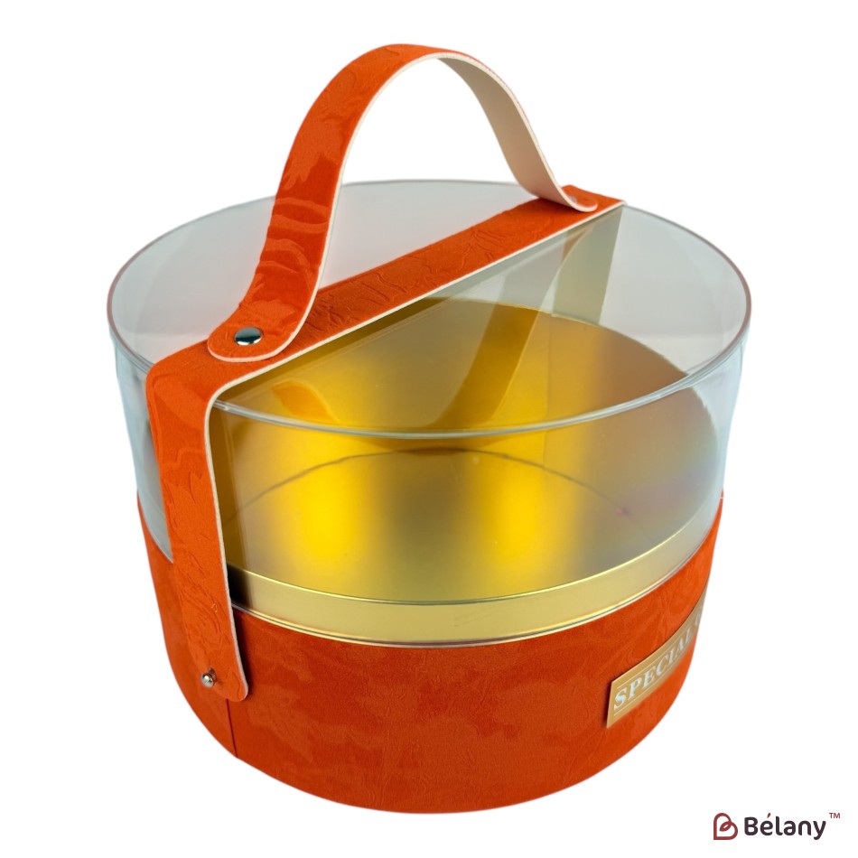 Cutie rotunda, portocalie "Bagy" | 2