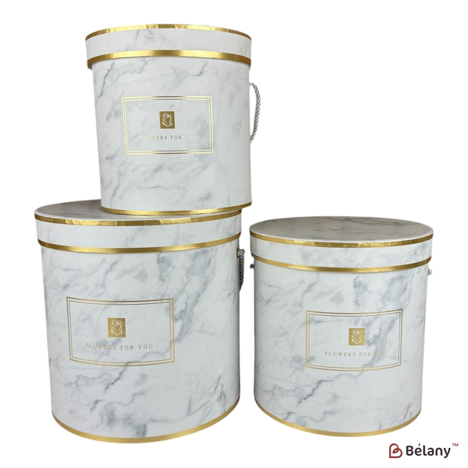 Set cutii pentru flori, marmura "Flowers for you" | 2