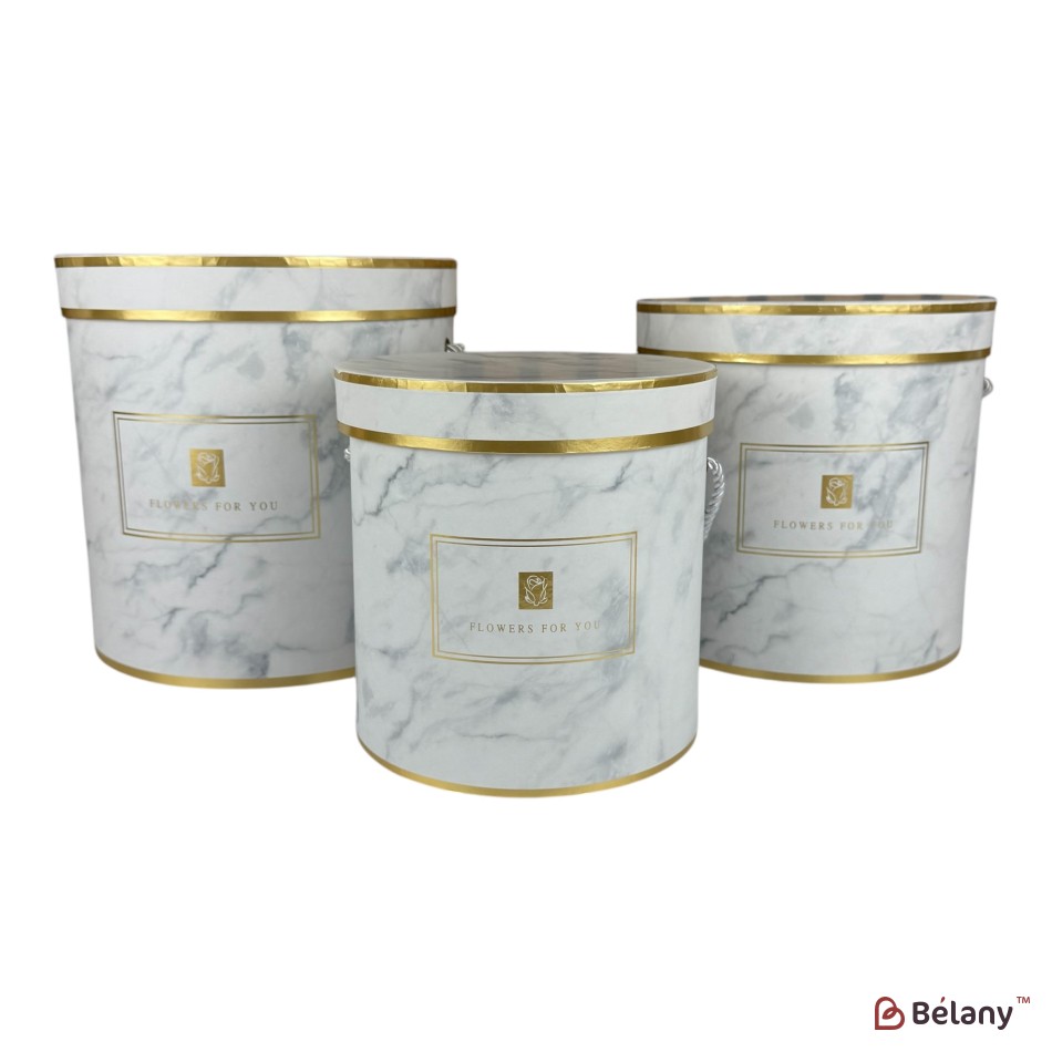 Set cutii pentru flori, marmura "Flowers for you" | 3
