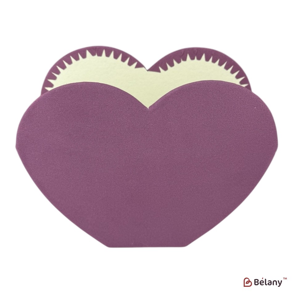 velvet box  "Heart", lilac