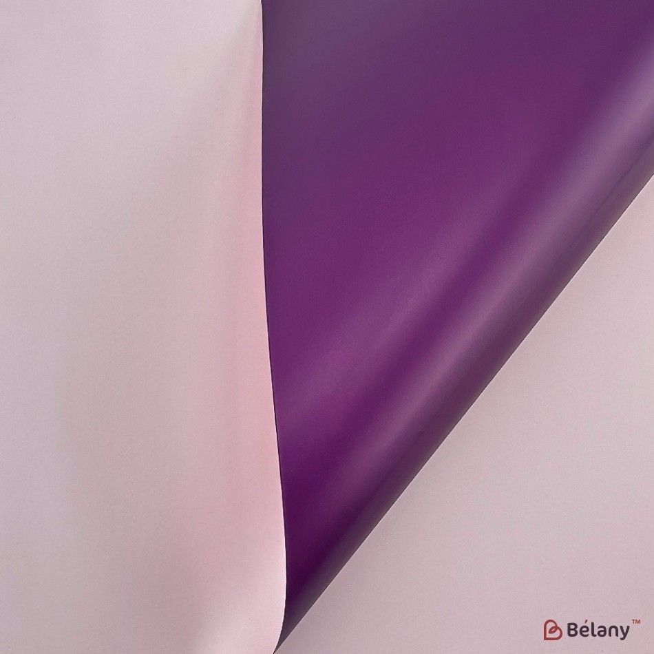 Celofan bicolor cu dungi "Stay happy" liliac-violet | 2