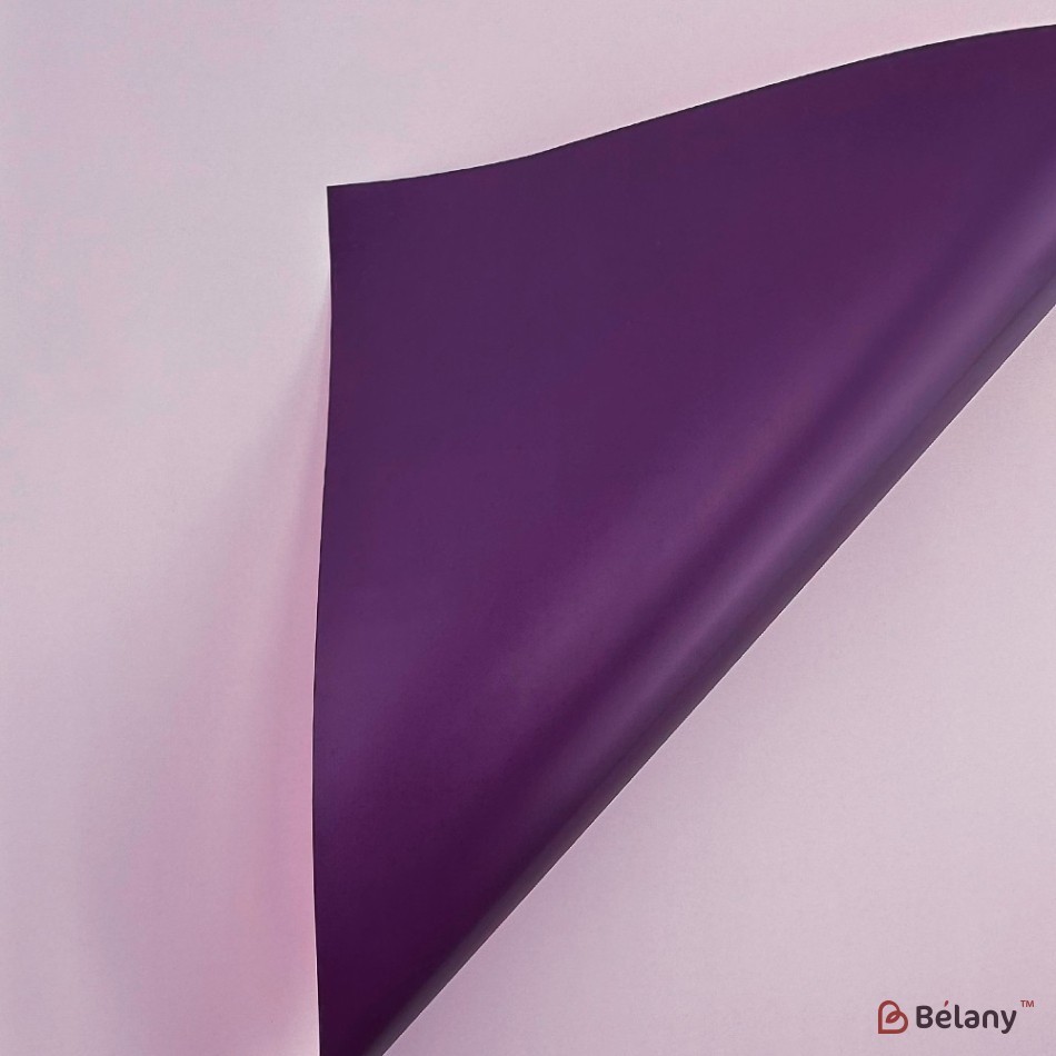 Celofan bicolor cu dungi "Stay happy" liliac-violet | 3