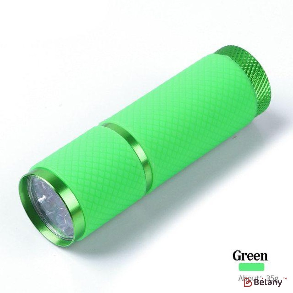 Lampa LED de unghii, tip lanterna, putere de 9W, Verde