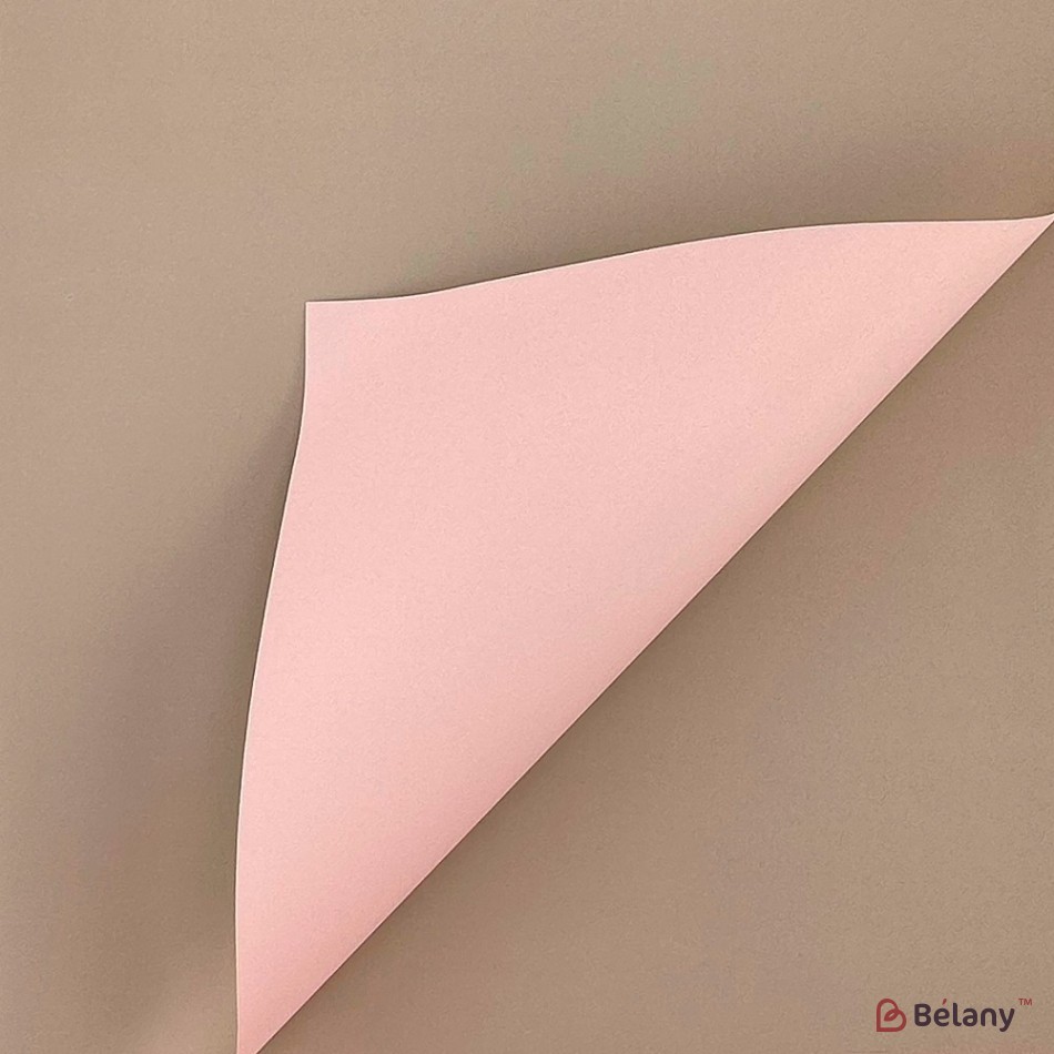 Bicolor cellophane with stripes "Stay happy" beige pink | 3