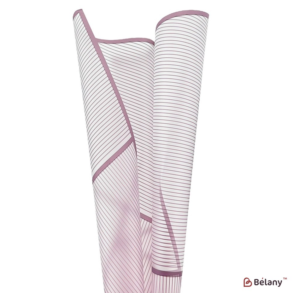 Striped cellophane "Diagonal" Lilac