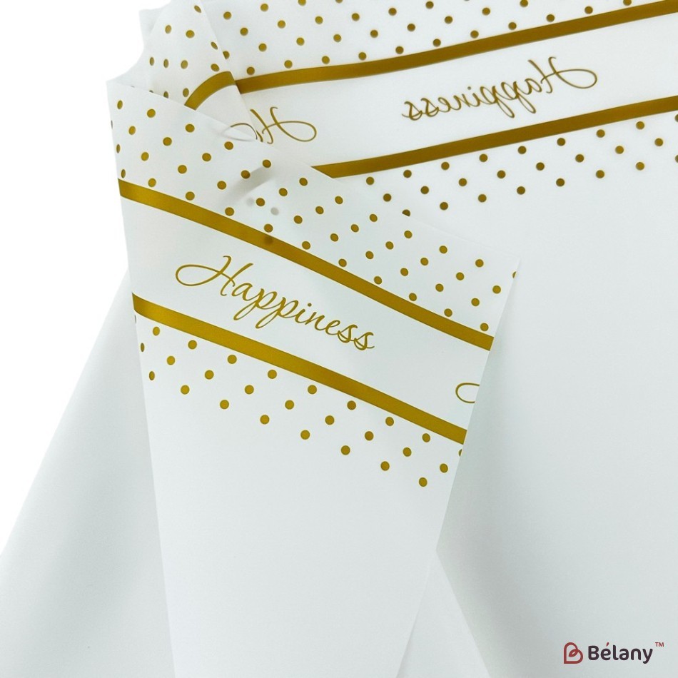 Celofan cu dungi și puncte aurii "Dots" | 2