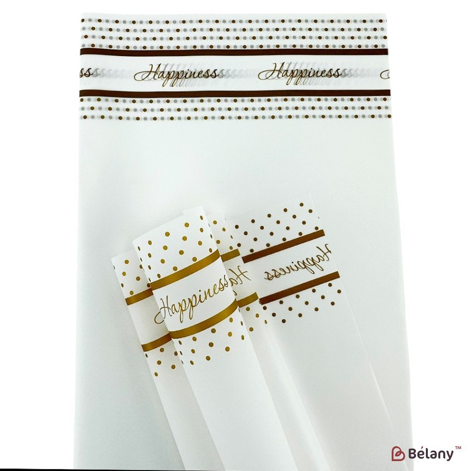 Celofan cu dungi și puncte aurii "Dots" | 3