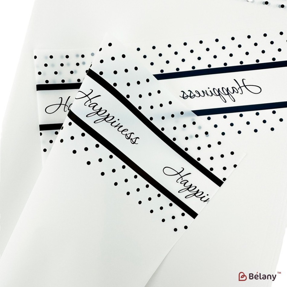 Celofan cu dungi și puncte negre "Dots" | 2