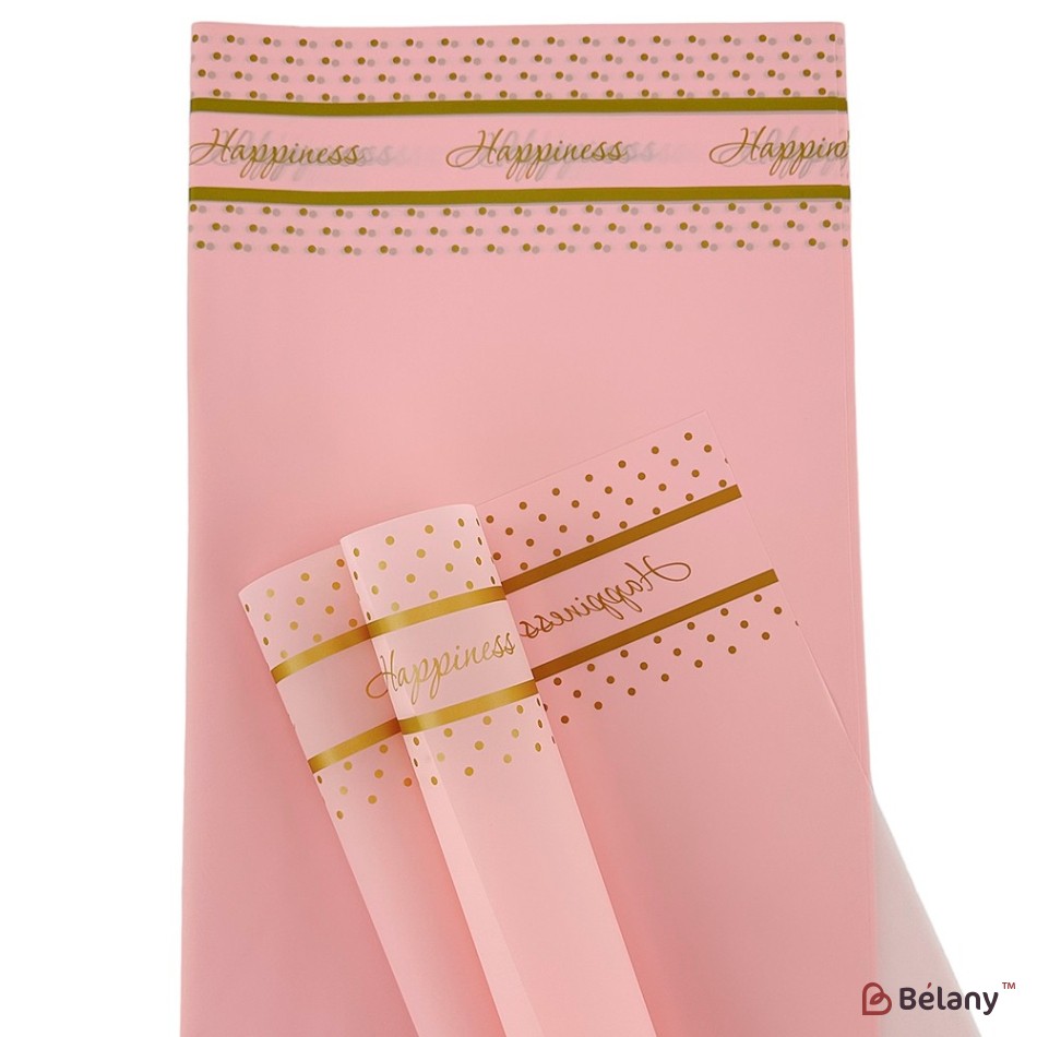 Pink cellophane with gold stripes and dots "Dots" | 3