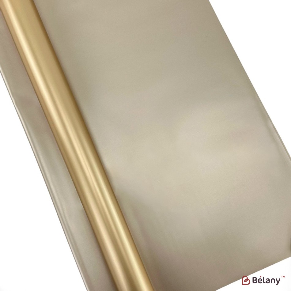 Celofan dublu din aur cu sidef "Dublu" | 2